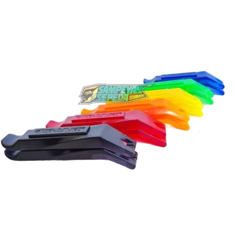 1 Pcs STRUMMER Cukit Ban Sepeda Motor Becak Super Tire Lever Plastic Colour Original