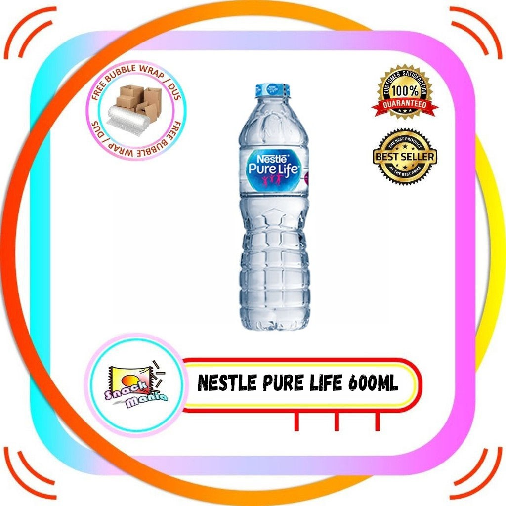 

NESTLE Pure Life Mineral Water ~ 600 ml Air Mineral 1 Botol