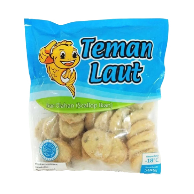 

Teman laut scallop fish ikan 500gr (frozen)