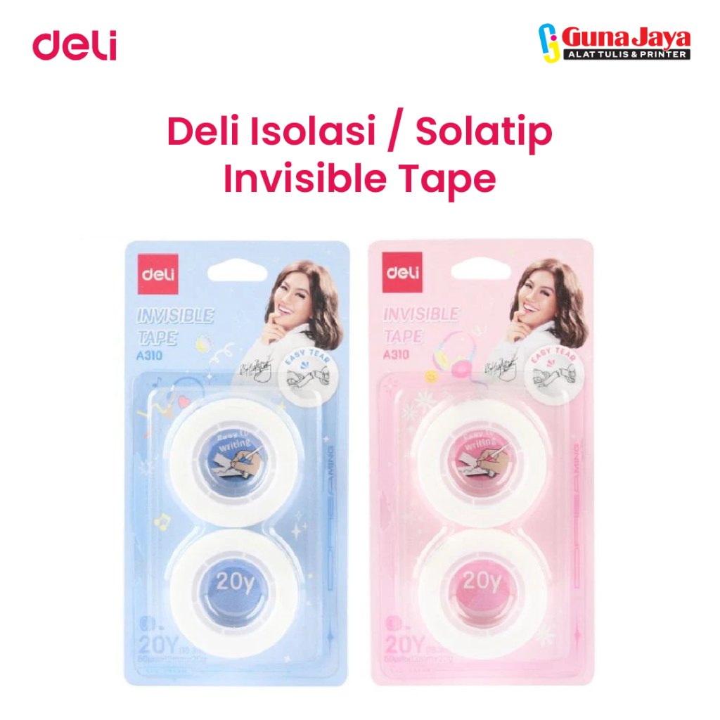 

DELI CA310 INVISIBLE TAPE - Deli Isolasi / Solatip Invisible Tape