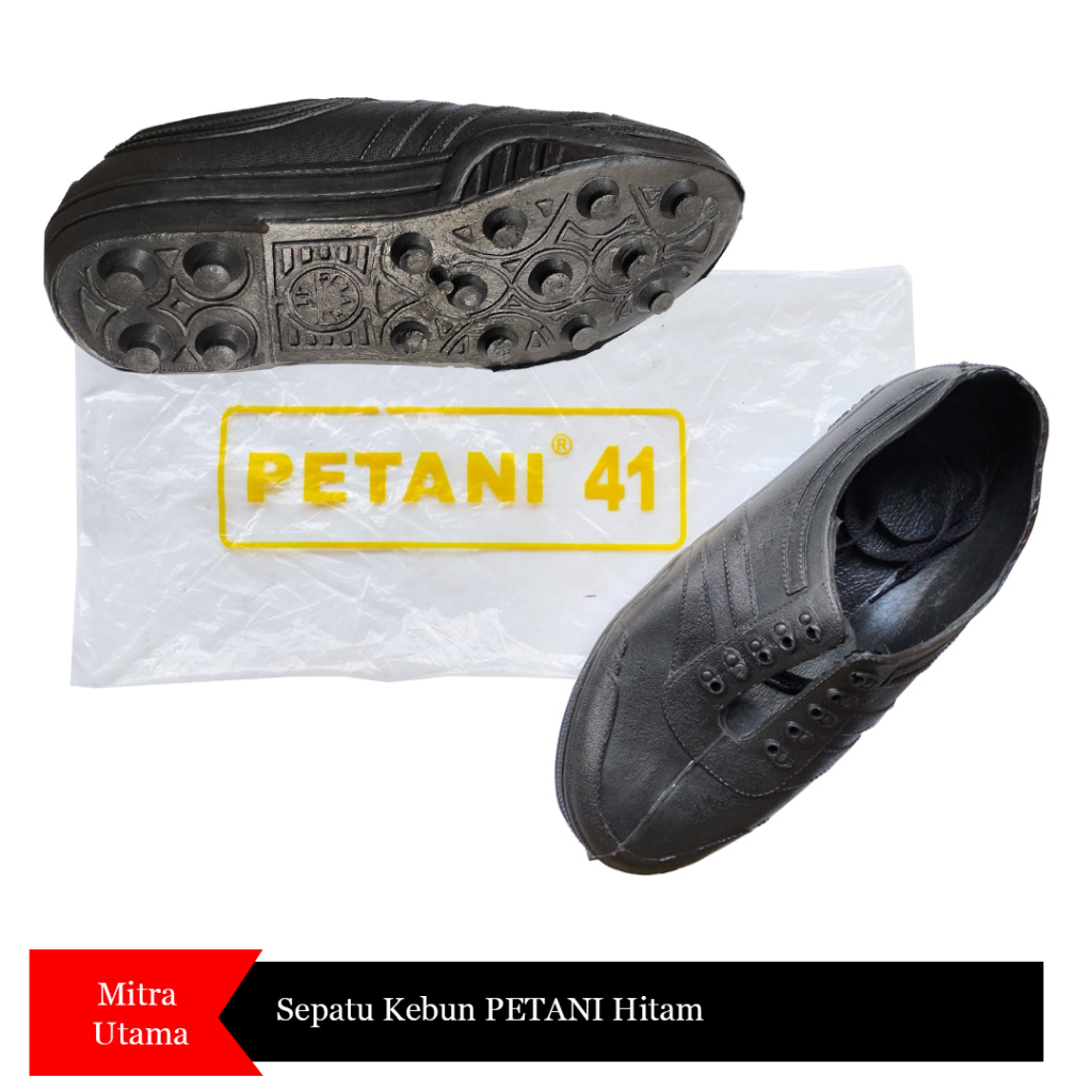 SEPATU KEBUN " PETANI " HITAM dan PUTIH.