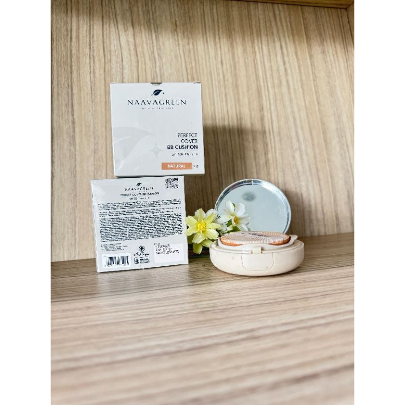 NAAVAGREEN PERFECTCOVER BB CUSHION NATURAL & BEIGE SPF 50+