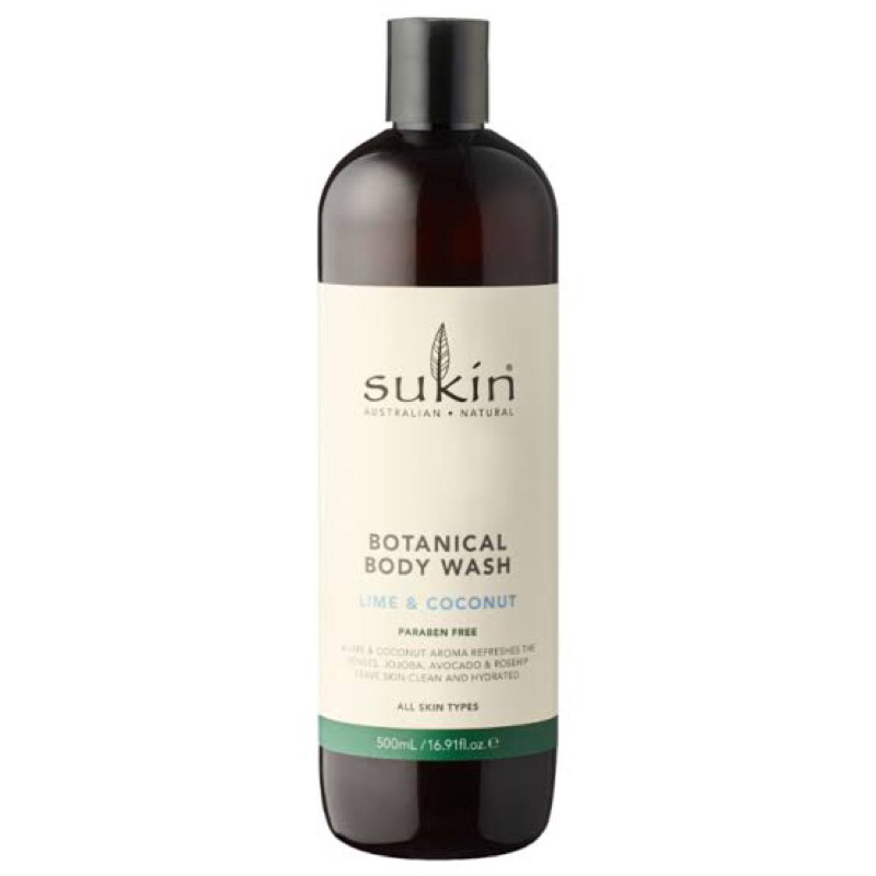 Sukin Botanical Body Wash Lime & Coconut 500ml