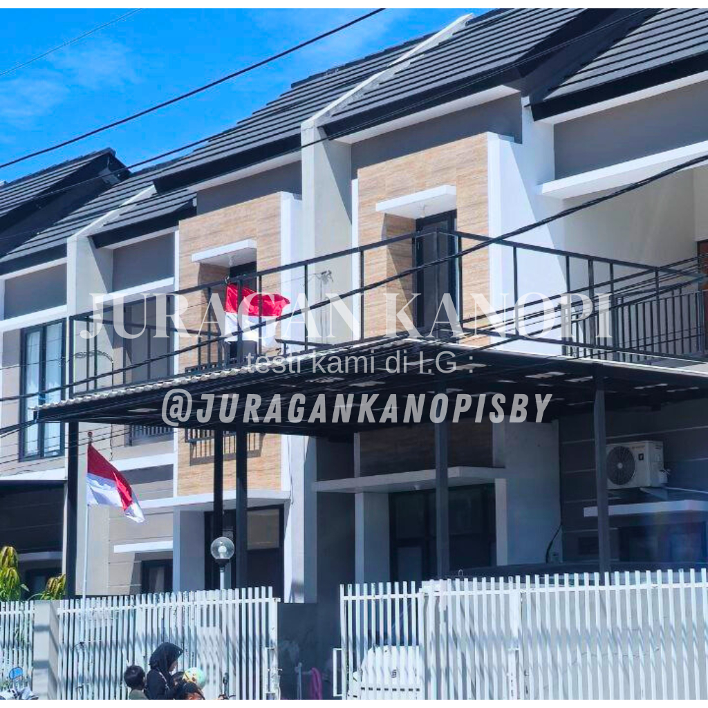 Kanopi balkon minimalis terpasang