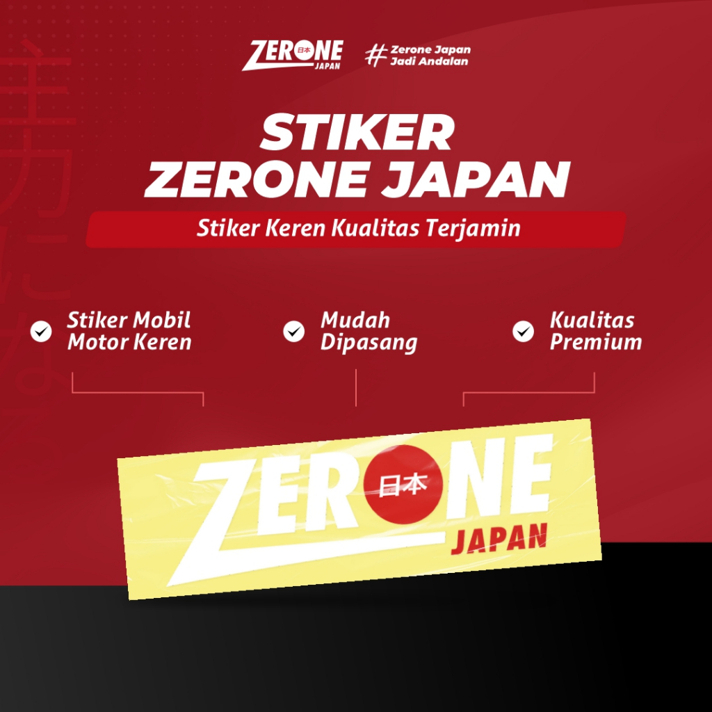 Sticker Ekslusif Zerone Japan