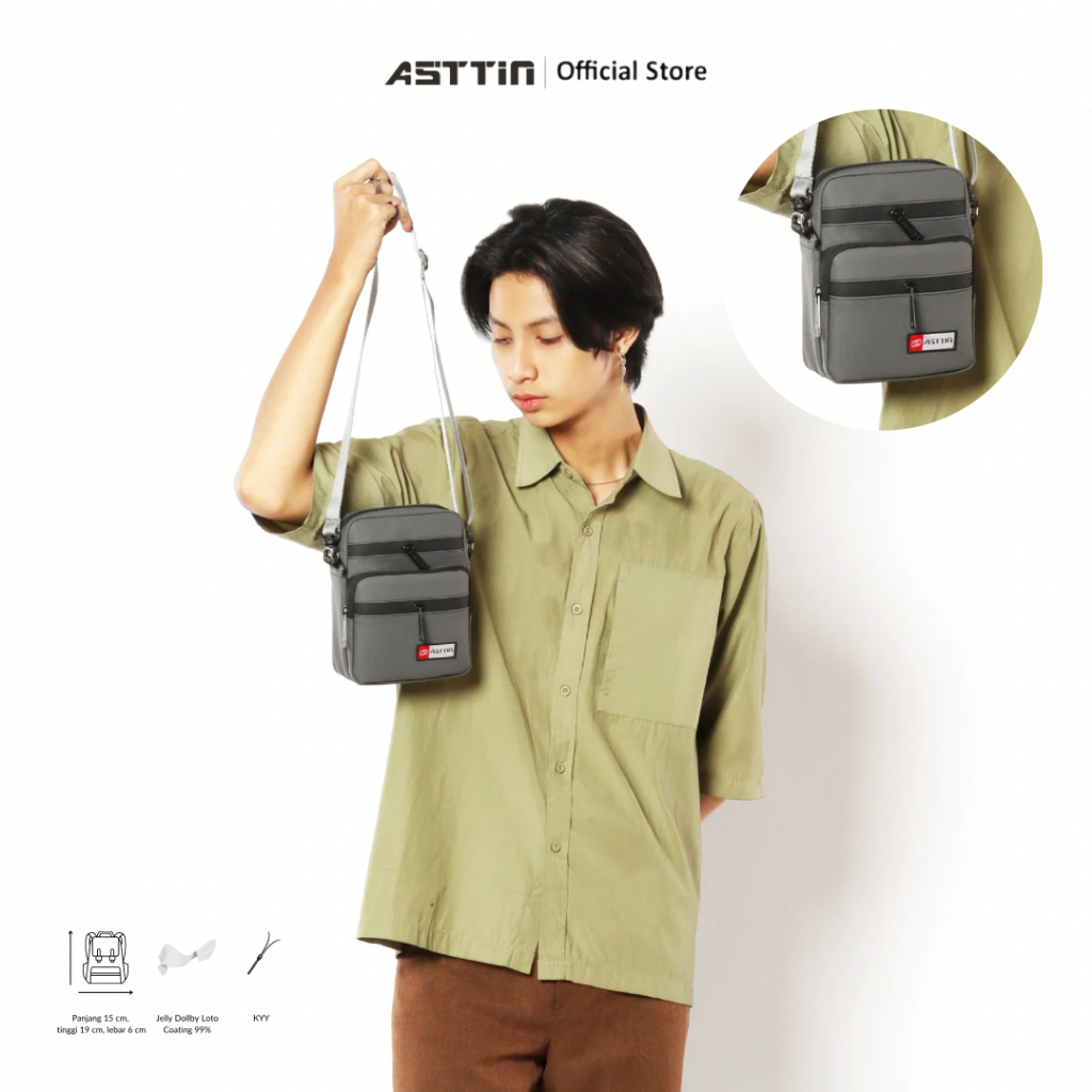 Tas Touring - Slp NR Asttin Sling Bag Travel Pouch Touring Tas Selempang Pria Waterproof