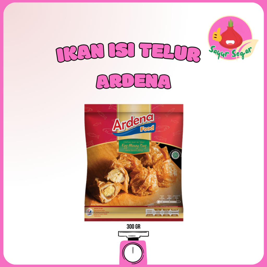 

Sayur Segar - Ardena Ikan Isi Telur Food 300 gr / Egg Money Bag