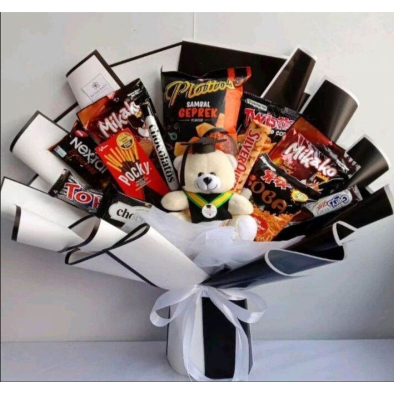 

Buket Snack / Kado Buket makanan Kado ulang tahun unik