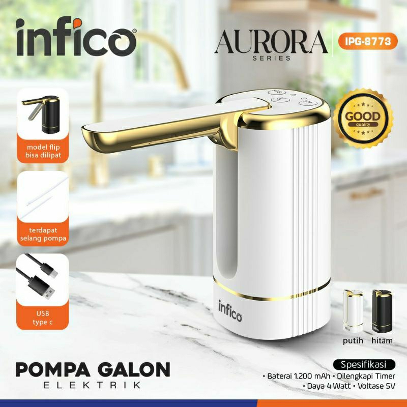 Infico pompa air galon listrik pompa air galon infico aurora