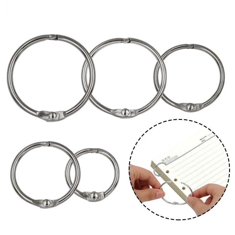 

(10pcs) Ring binder besi buka tutup