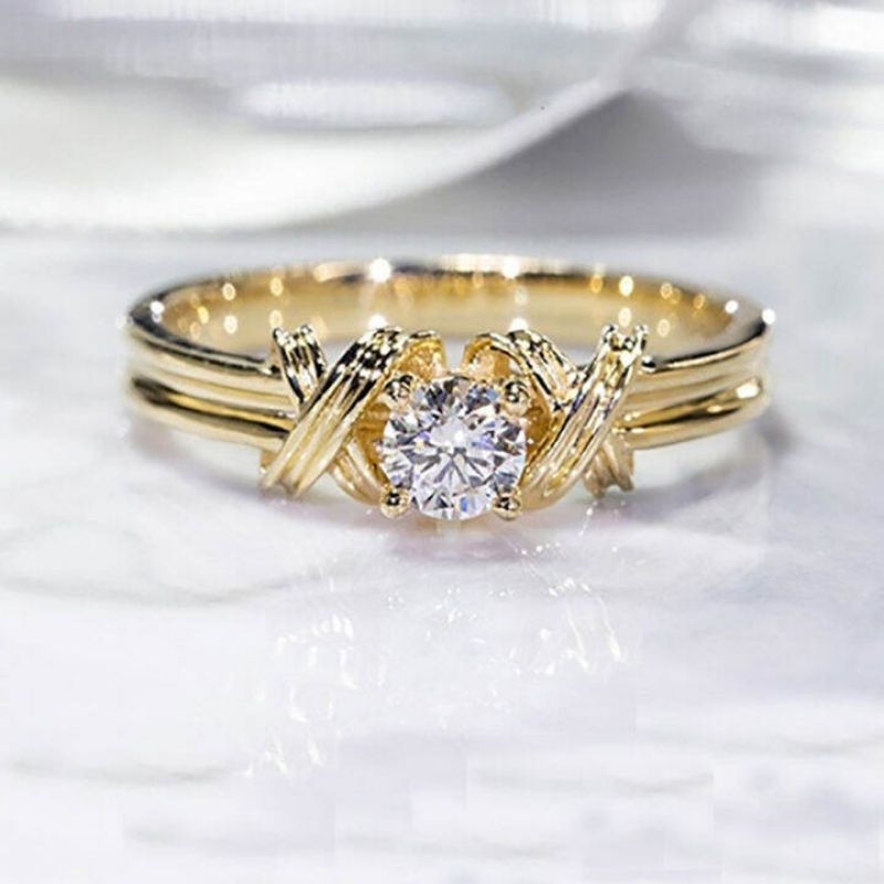 Cincin Lily Florence Gold