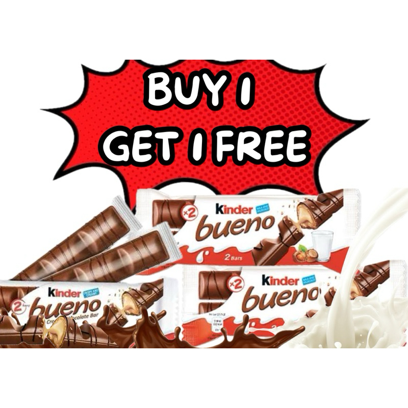 

Kinder Bueno Chocolate Bar 2p 43g