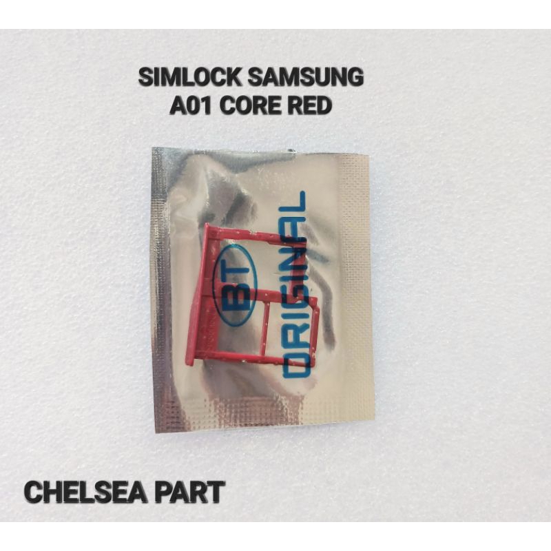 SIMLOCK/SIMTRAY/SLOT SIM SAMSUNG AO1 CORE RED