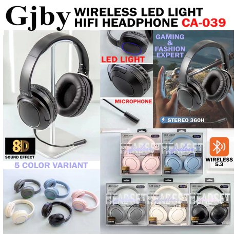 WIRELESS HEADPHONE MICROPHONE MULTI PLAYER FOR INTERNET GAMING + TF CARD GJBY CA-039
