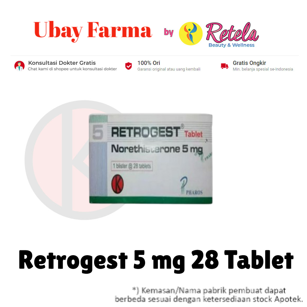 Retrogest 5 mg 28 Tablet / Norethisterone