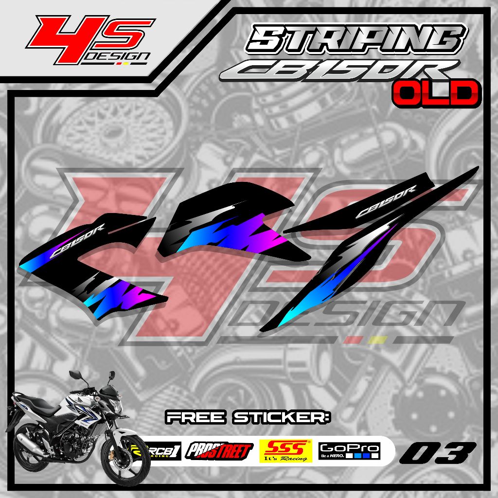 03 STRIPING STICKER CB150R OLD - STRIPING STICKER CB150R OLD