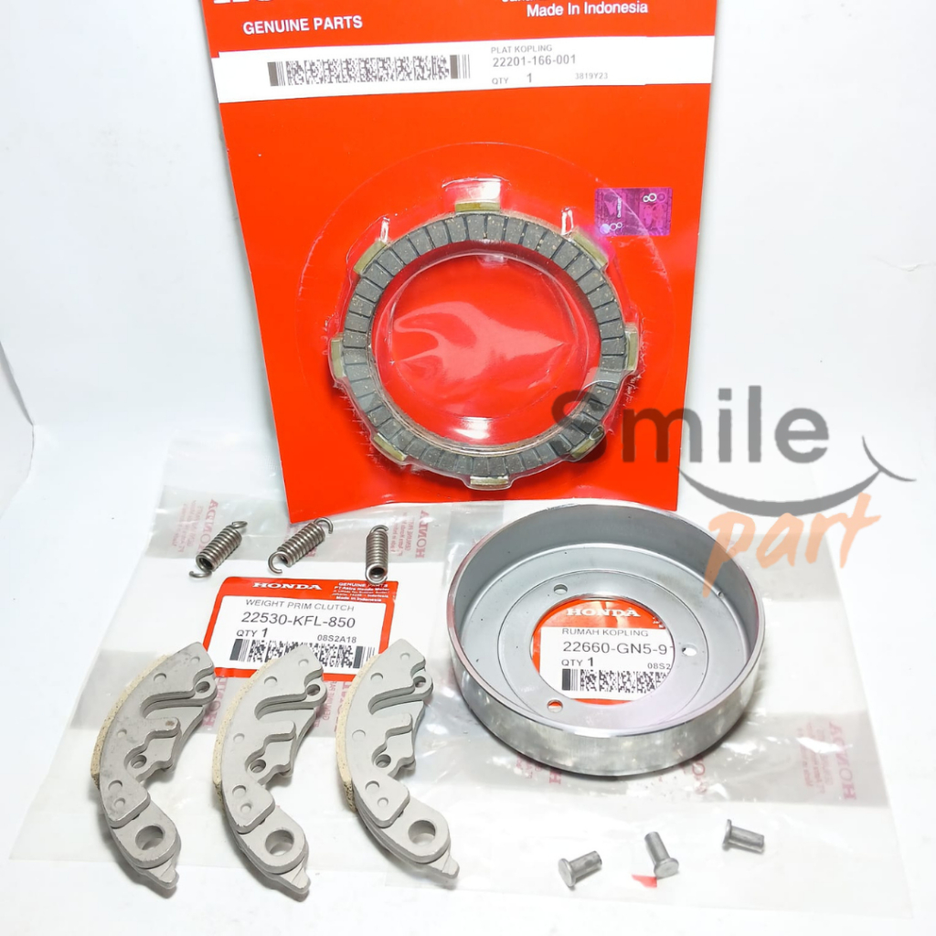 PAKET Kampas Ganda Set Only Legenda Supra Fit New KFL Mangkok Kopling Plat kampas Kopling Supra Set