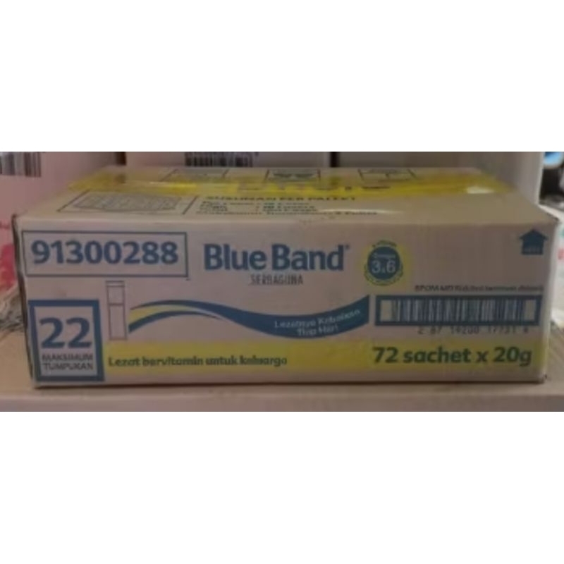 

Blue Band Serba Guna 1 Dus isi 72 Sachet @20 gr