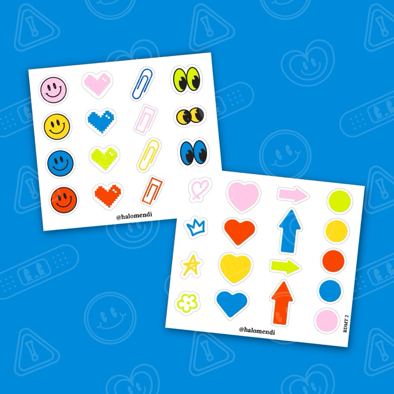 

RDMT - Sticker Sheet “kecil” l Vinyl Transparant l Kiss cut