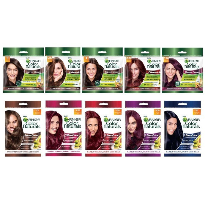Garnier Color Natural Express Cream Sachet / Semir Rambut Garnier Sachet