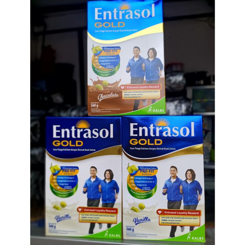 

Susu Entrasol Gold Rasa Vanila/ Original/ Coklat Ukuran 560gr/580gr kemasan box