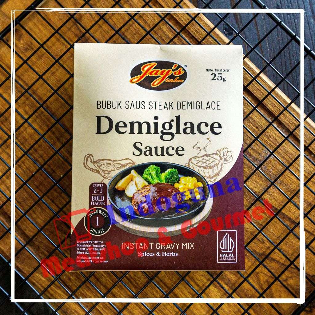 

Jay's Jays Sauce Demi Glace Demiglace Sauce 25gr