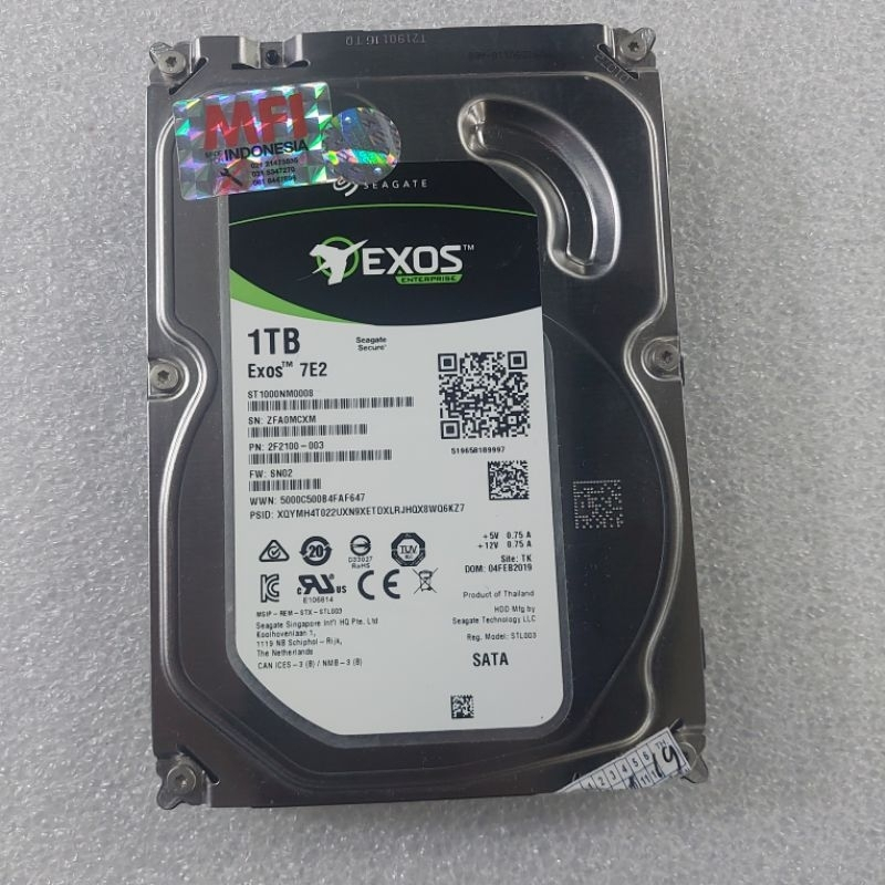 Hardisk 1tb internal exos enterprise 3.5inch sata murah HDD EXOS 7E2 pc komputer 1TB sata 3,5" CCTV
