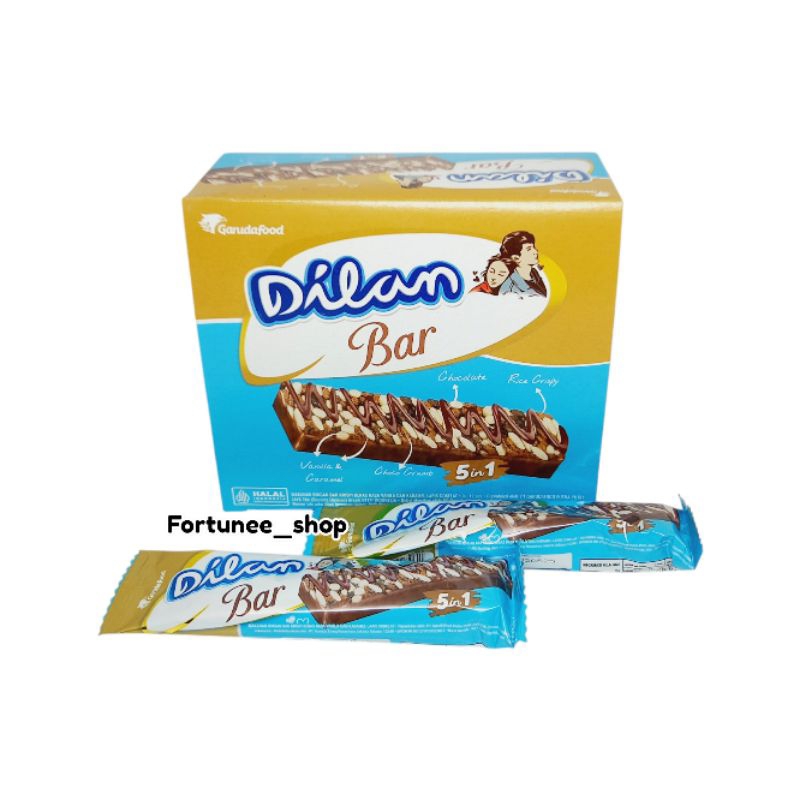 

Dilan Bar isi 12 / Bar Krispi Beras Lapis Coklat