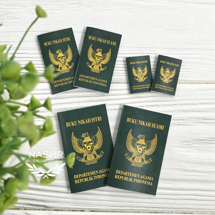 Aksesoris Buku Nikah BARU Mini Hiasan Dekorasi Replika Mahar Nikah Bingkai Maskawin Pernikahan Kado 