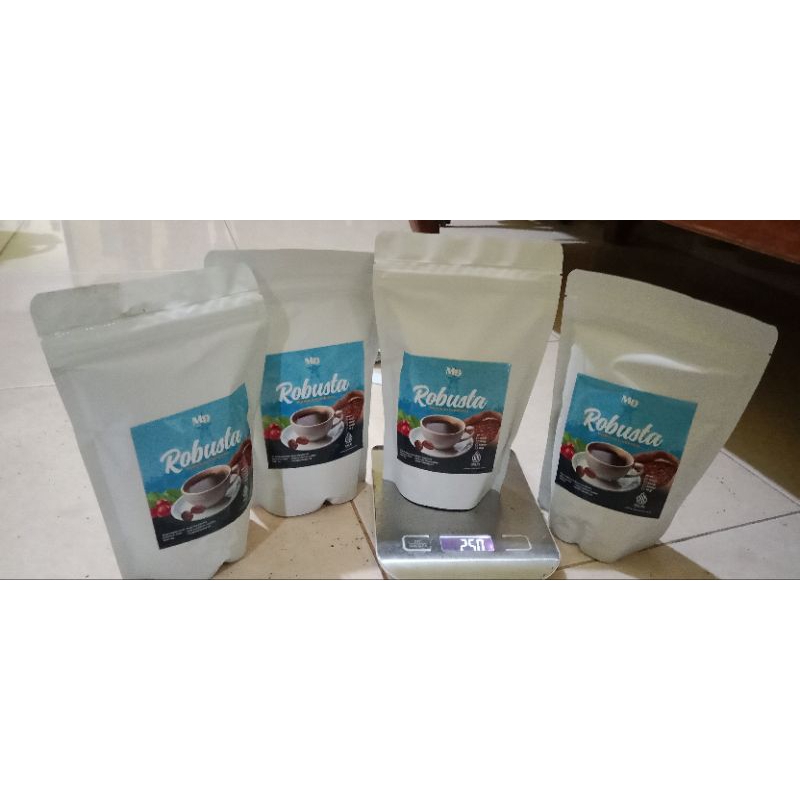 

MD coffee robusta premium lampung 250gr