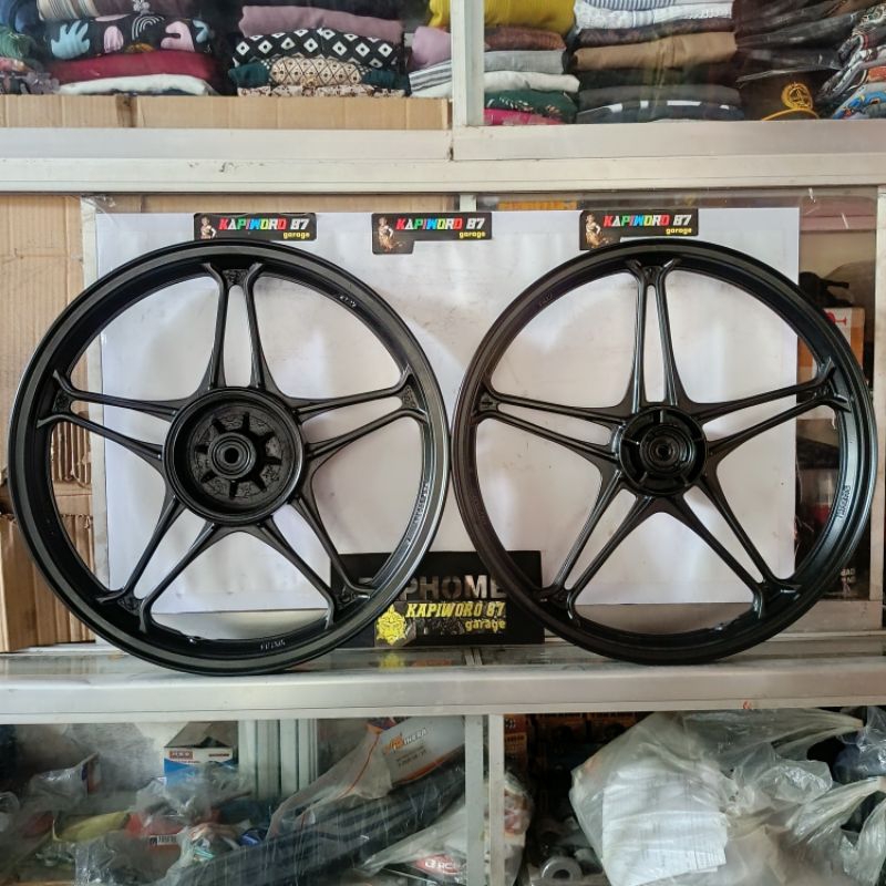 Velg Pelek Bintang Original Suzuki Thunder 125, Repaint Hitam