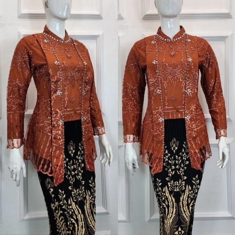Kebaya - Kebaya Modern - Kebaya Wisuda - Kebaya Kutubaru Hijab - Kebaya Payet Modern - Set Kebaya -
