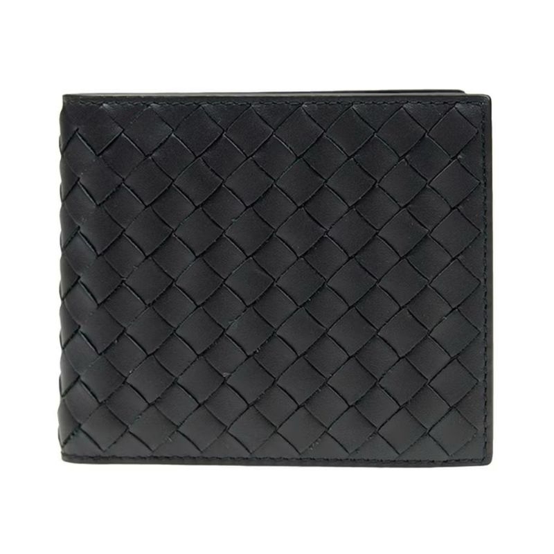 Wallet Bottega Veneta Intrecciato Bi-fold Black