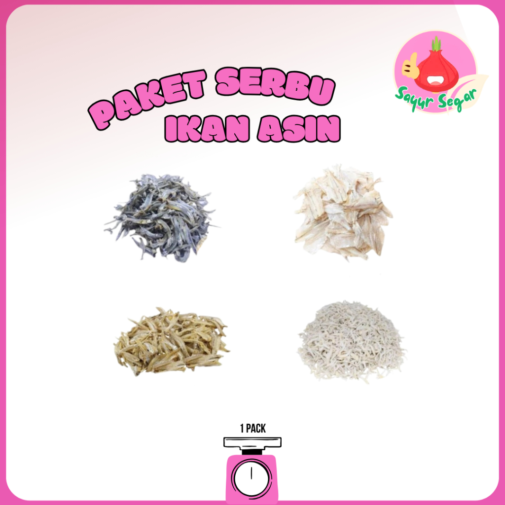 

Sayur Segar - Paket Ikan Asin SerBu (Serba Sepuluh ribu)