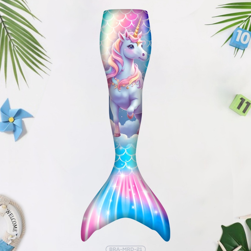FG2 Baju Renang Putri Duyung Kostum Mermaid Anak Perempuan Karakter Unicorn