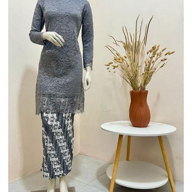 Extra SETELAN KEBAYA TUNIK BRUKAT M5XL KEBAYA LEBARAN MEWAH SET KEBAYA RINJANIATASAN TUNIK JUMBO MOD