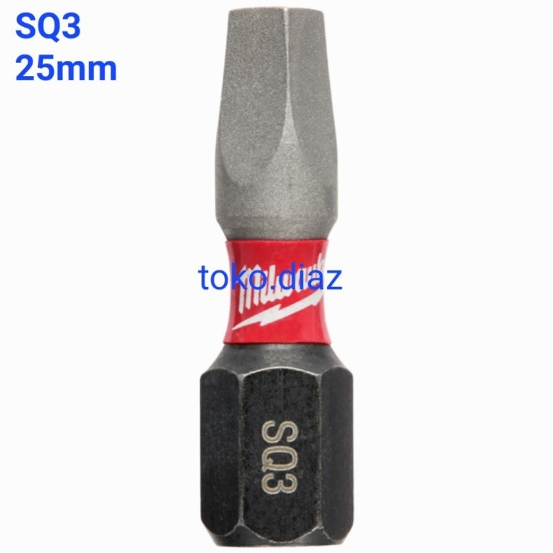 Mata obeng Milwaukee SQ3 / panjang 25mm