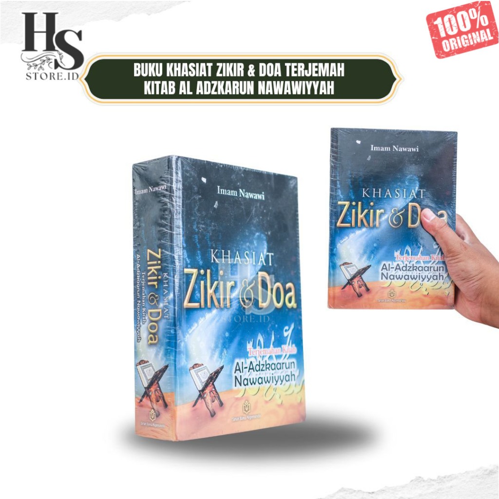 BUKU KHASIAT ZIKIR & DOA TERJEMAH KITAB AL ADZKARUN NAWAWIYYAH IMAM NAWAWI