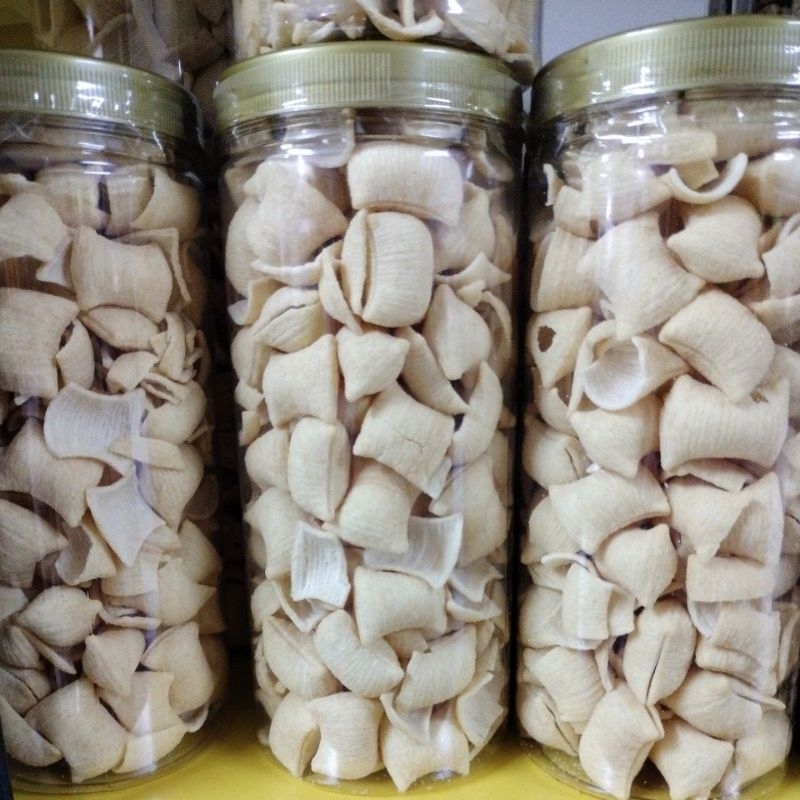 

kerupuk Samola Sapi panggang toples