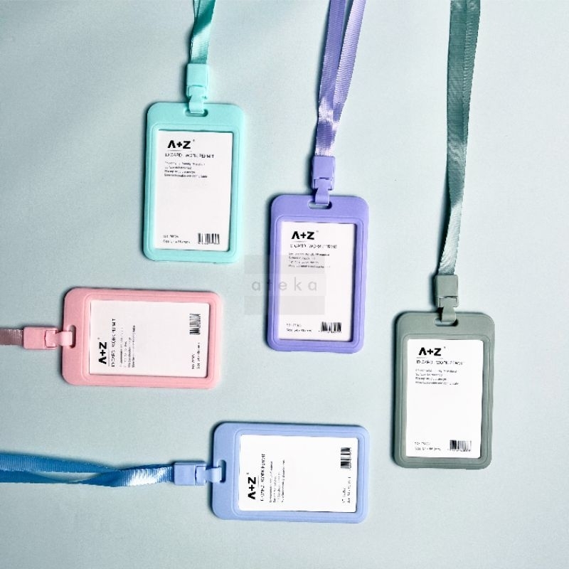 

Id Card + Tali 1 CM 10 Set Warna Pastel/ Macaron