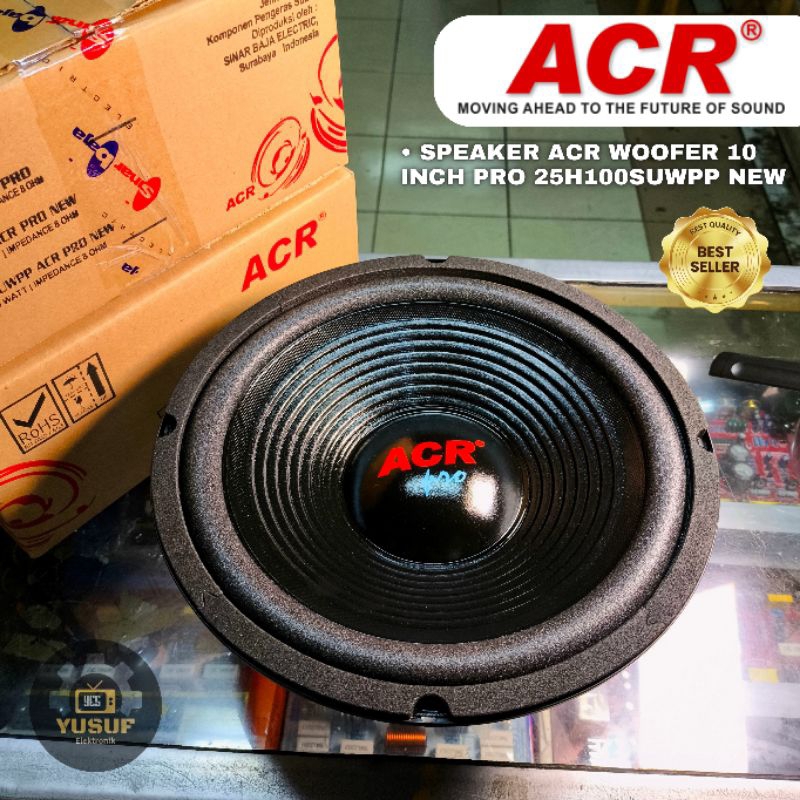 SPEAKER ACR WOOFER 10 Inch ACR 25H100SUWPP NEW 400WATT 8 OHM ORIGINAL ACR