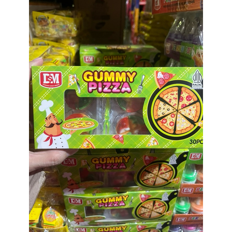 

PERMEN LUNAK GUMMY PIZZA ISI 30 pcs / Box