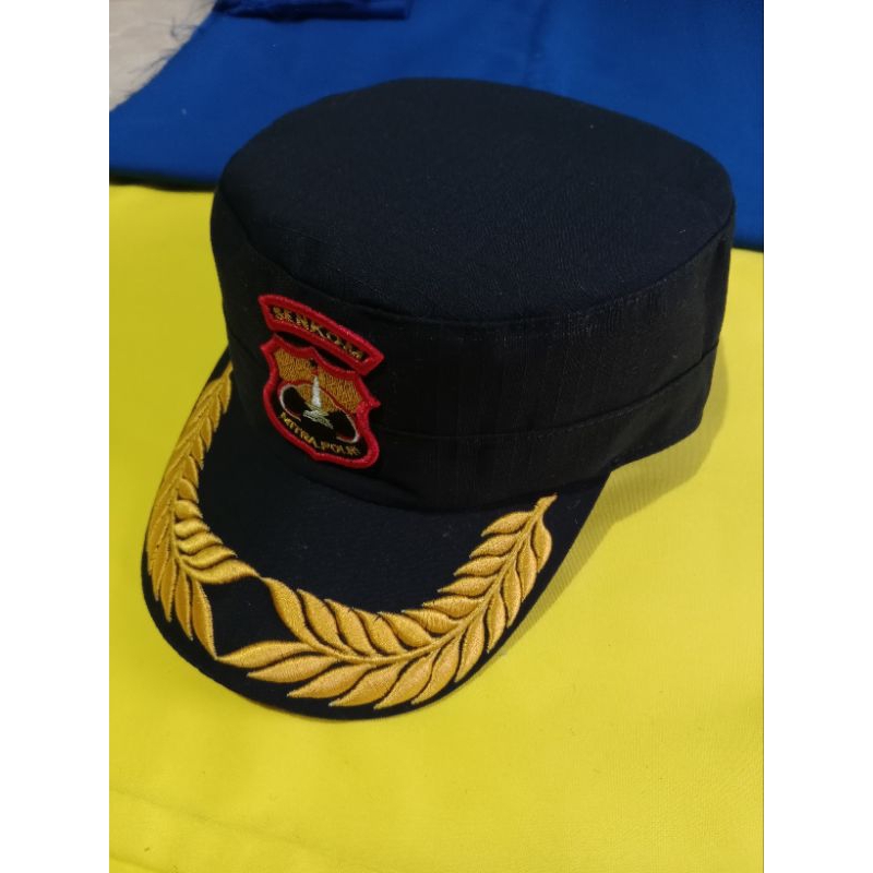 topi komando Senkom bordir timbul