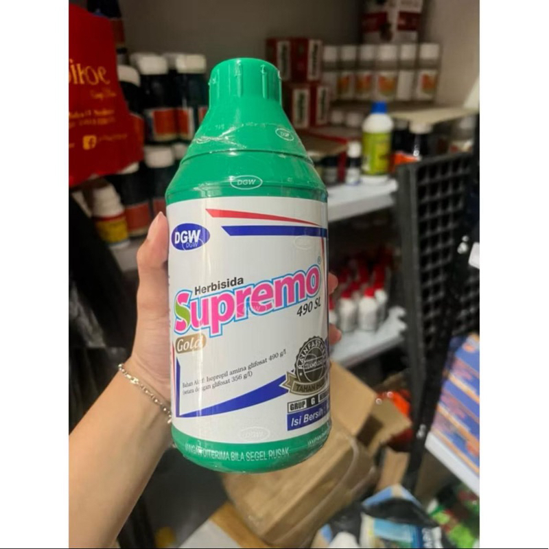 Herbisida SUPREMO GOLD 490SL 1 Liter glifosat DGW basmi rumput racun rumput
