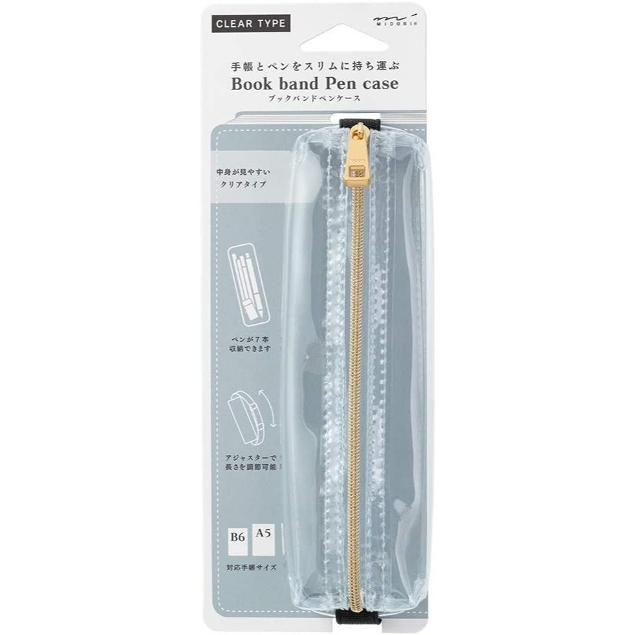 

Midori Pen Case - Book Band Pen Case For B6 to A5 - tempat pensil
