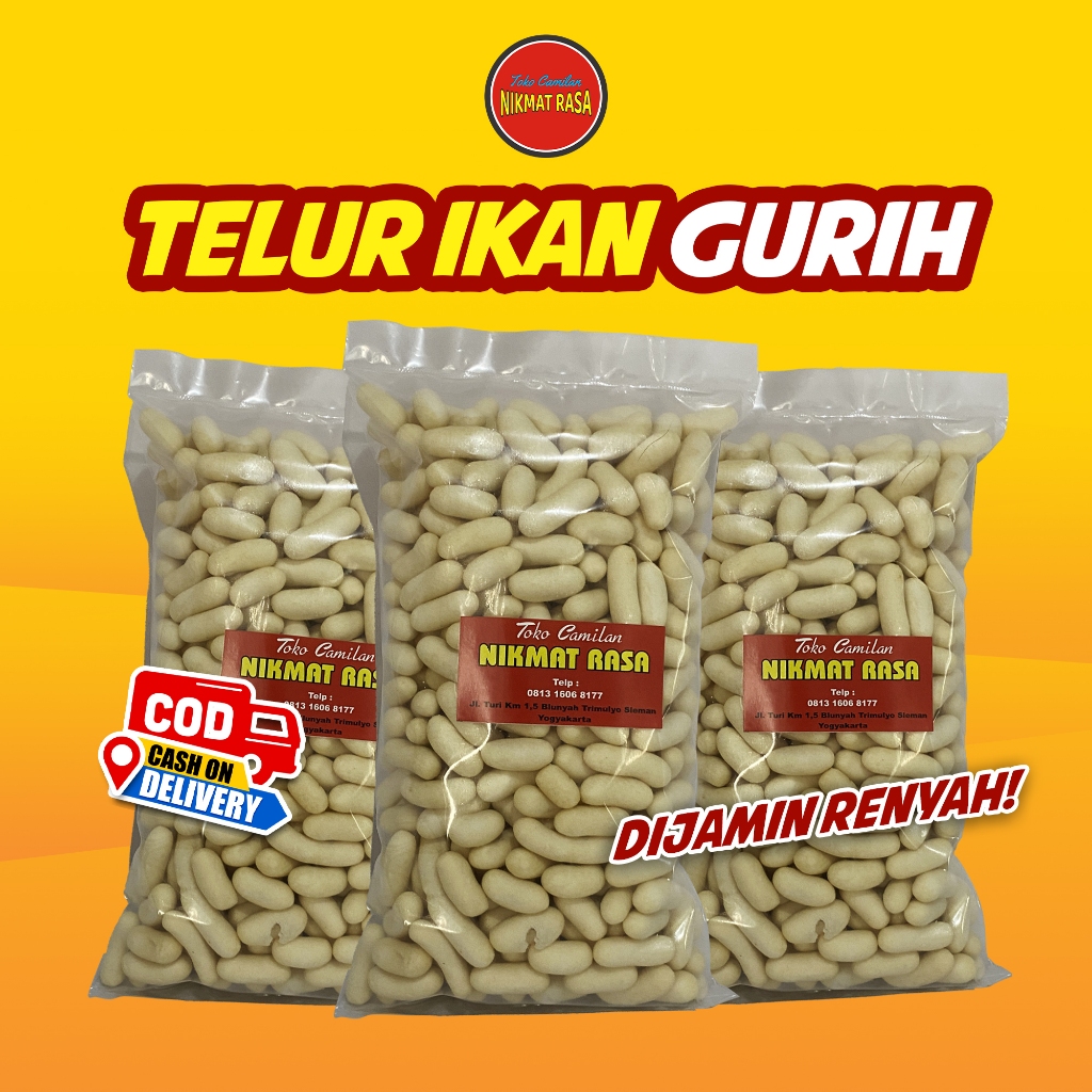 

Telur Ikan Gurih/ Pilus Kapsul Ikan 250g Snack Kiloan Enak Murah