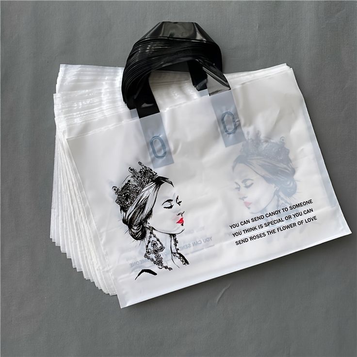 

Plastik Sablon Cusutom Shooping Bag Soft Handle Kantong Bahan Tebel