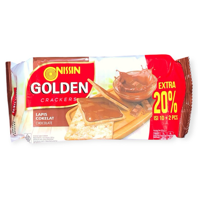 

NISSIN GOLDEN CRACKERS - CHOCOLATE (120g)