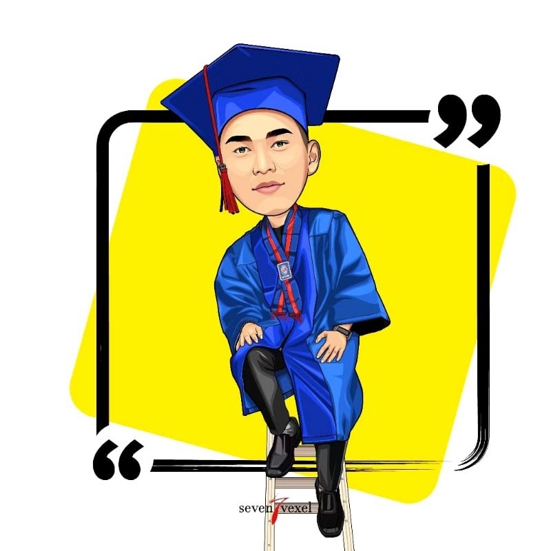 Jasa Edit Foto Karikatur Digital | Vektor Art | Wisuda | Wedding | Ultah