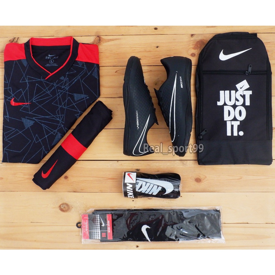 Borong Buruan  PAKET KOMPLIT SEPATU FUTSAL GRADE ORI PROMO FREE JERSEY TAS KAOS KAKI  DEKER